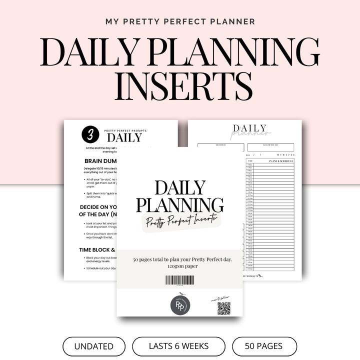 DAILY PLANNING INSERTS