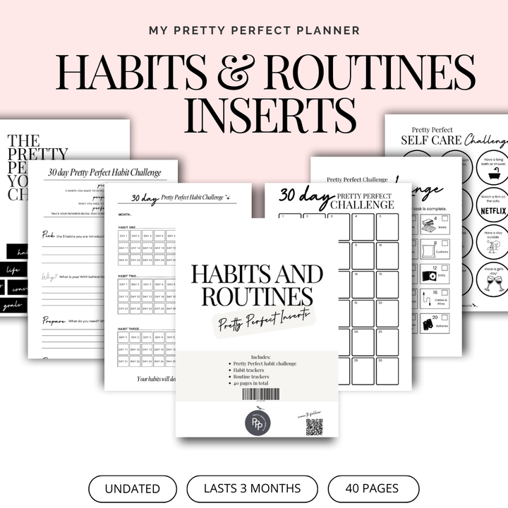 HABIT TRACKERS / ROUTINES INSERTS PACK