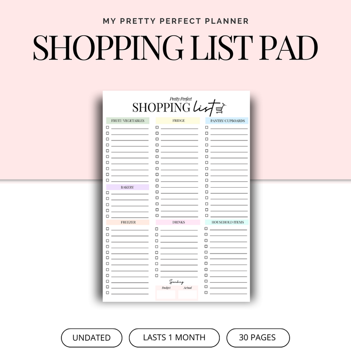 SHOPPING LIST PAD (A5)
