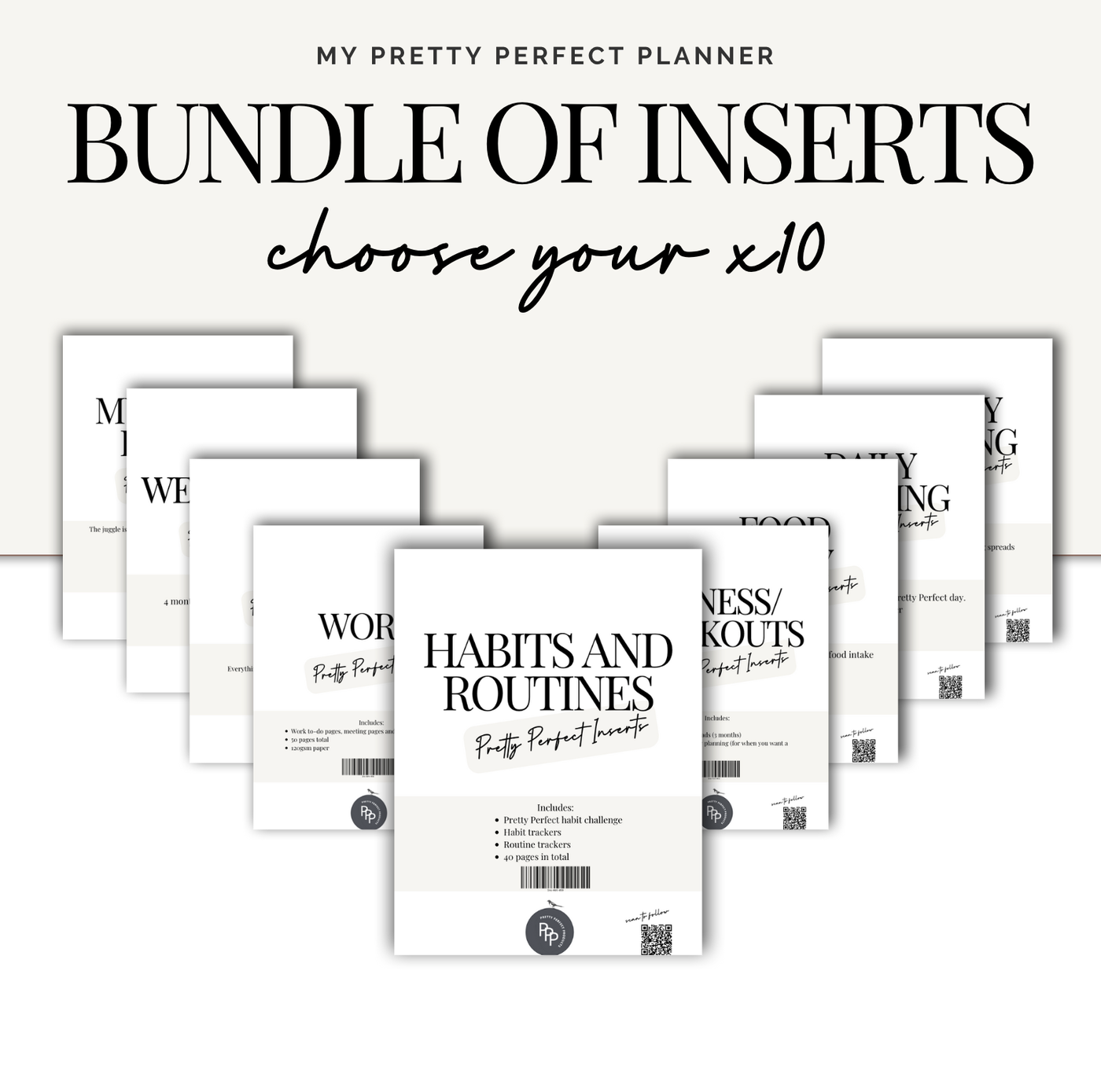 INSERTS - BUNDLE OF x10