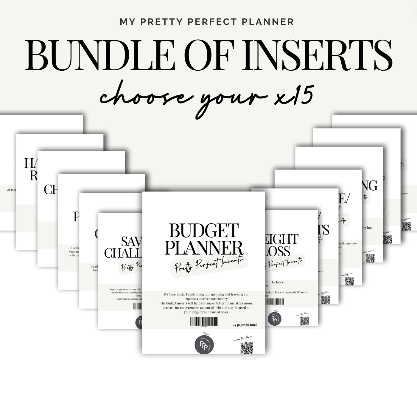 INSERTS - BUNDLE OF x15