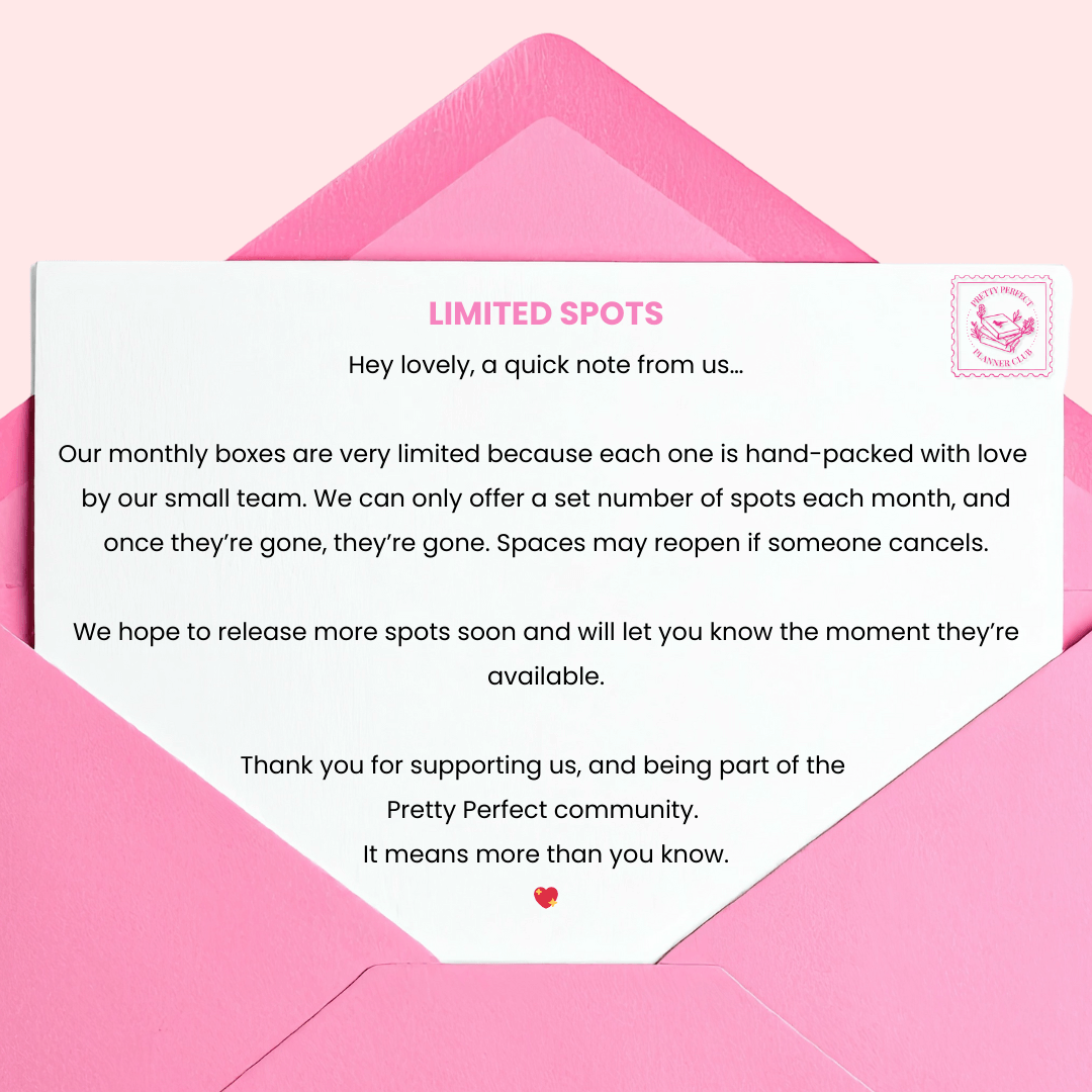 MONTHLY SUBSCRIPTION BOX - PRETTY PERFECT PLANNER CLUB