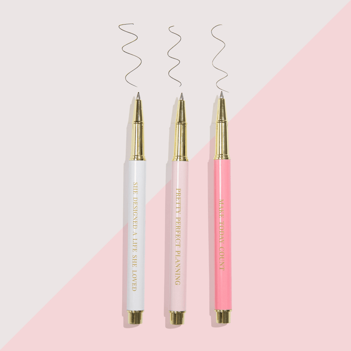 LUXURY PEN SET OF 3 REFILLABLE PENS - PRE-ORDER - DUE TO SHIP LATE NOVEMBER