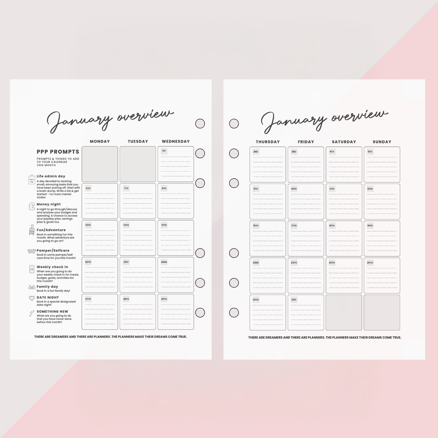 2025 DATED MONTHLY DIARY INSERTS - PRE-ORDER (DUE TO DISPATCH DECEMBER)