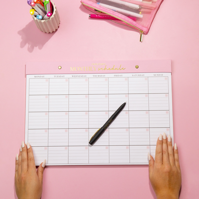 MONTHLY SCHEDULE PAD - A3