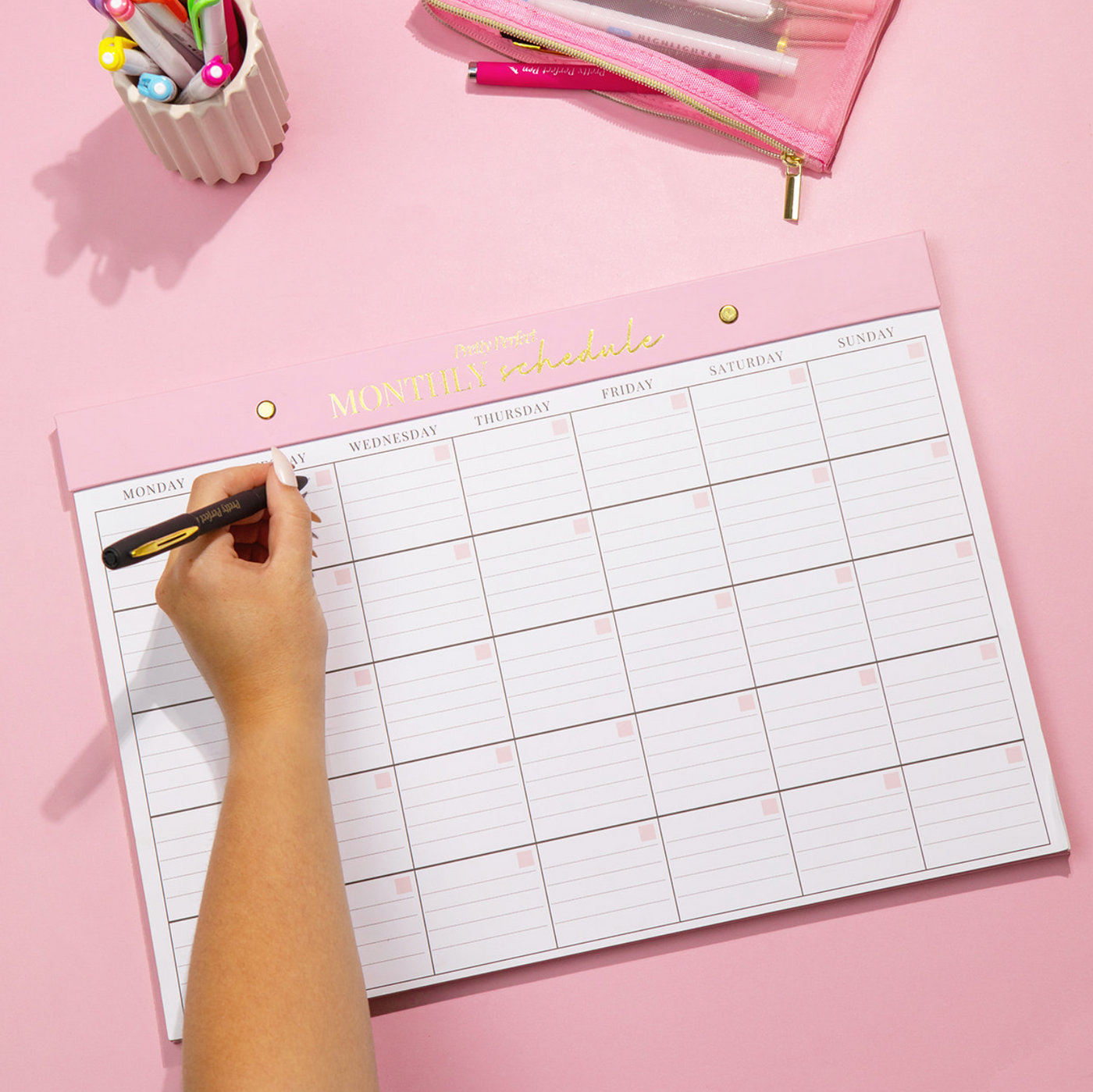 MONTHLY SCHEDULE PAD - A3