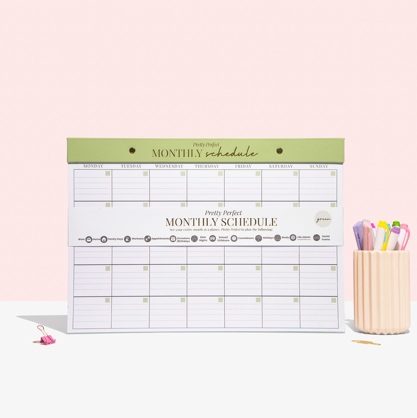 MONTHLY SCHEDULE PAD - A3