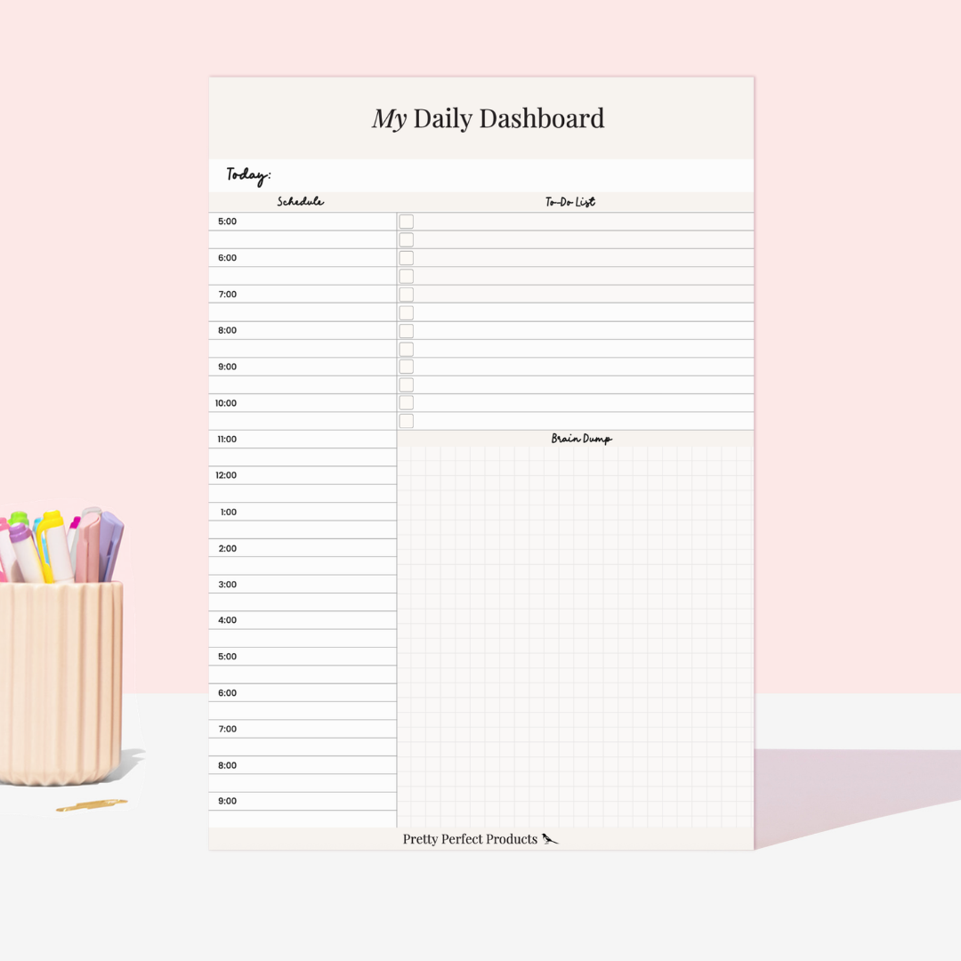 MY DAILY DASHBOARD PAD - A4 - DISPATCH AFTER 29TH OCTOBER