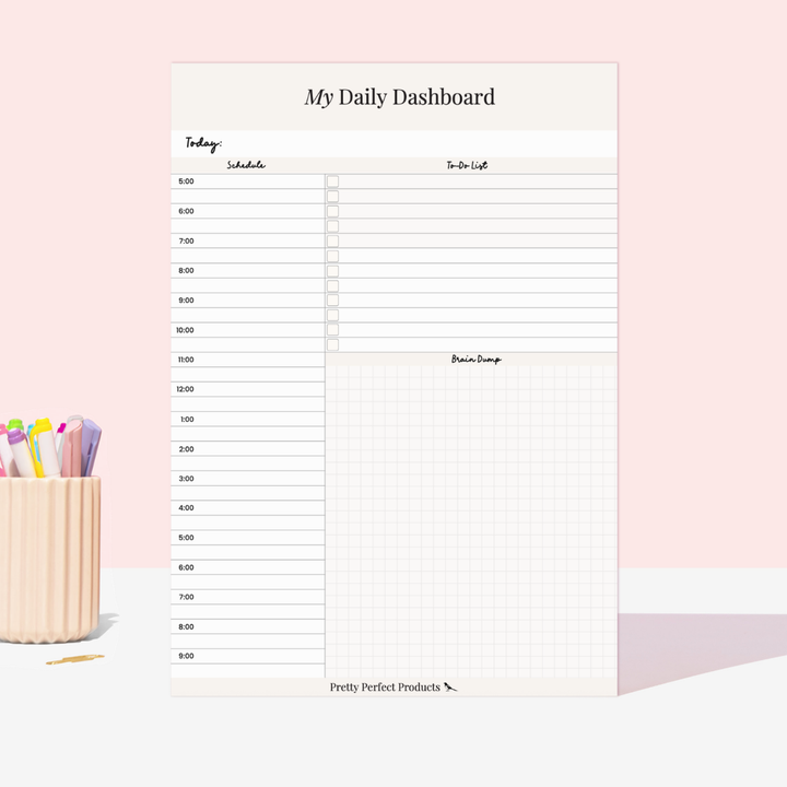 MY DAILY DASHBOARD PAD - A4 - DISPATCH AFTER 29TH OCTOBER