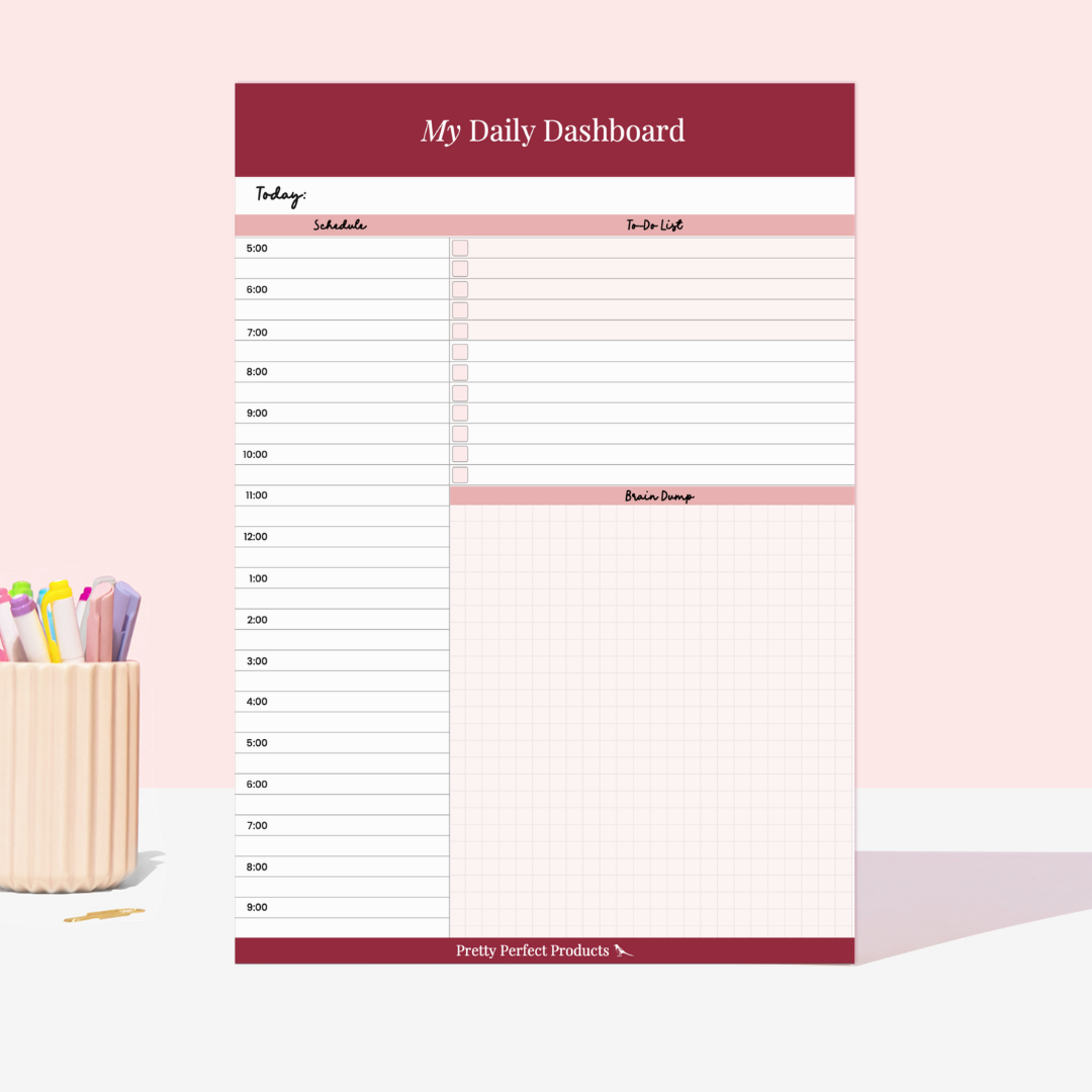 MY DAILY DASHBOARD PAD - A4 - DISPATCH AFTER 29TH OCTOBER