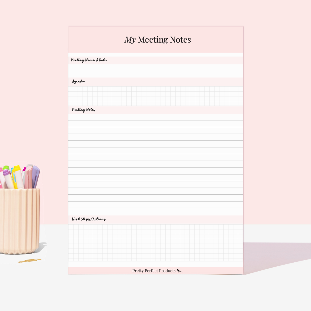 MY MEETING NOTES PAD - A4 - DISPATCH AFTER 29TH OCTOBER