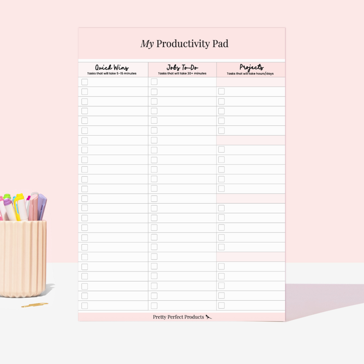MY PRODUCTIVITY PAD - A4 - DISPATCH AFTER 29TH OCTOBER