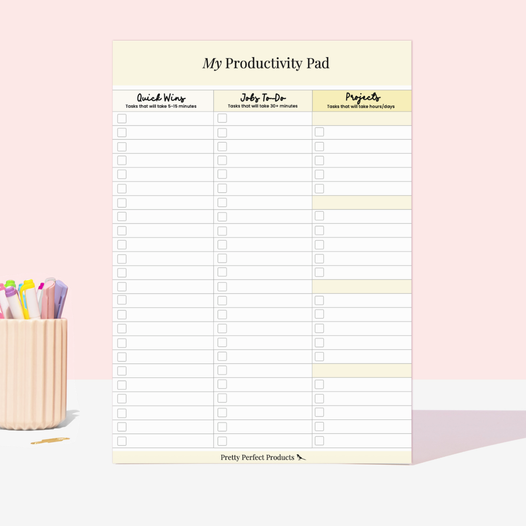 MY PRODUCTIVITY PAD - A4 - DISPATCH AFTER 29TH OCTOBER