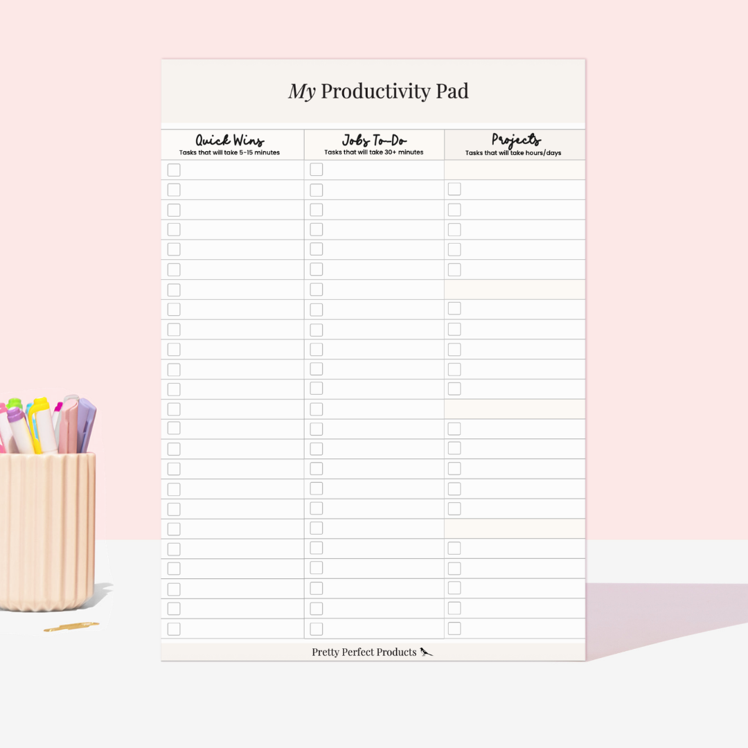 MY PRODUCTIVITY PAD - A4 - DISPATCH AFTER 29TH OCTOBER