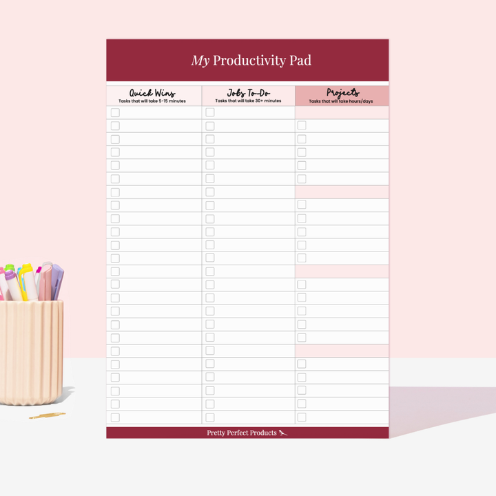 MY PRODUCTIVITY PAD - A4 - DISPATCH AFTER 29TH OCTOBER