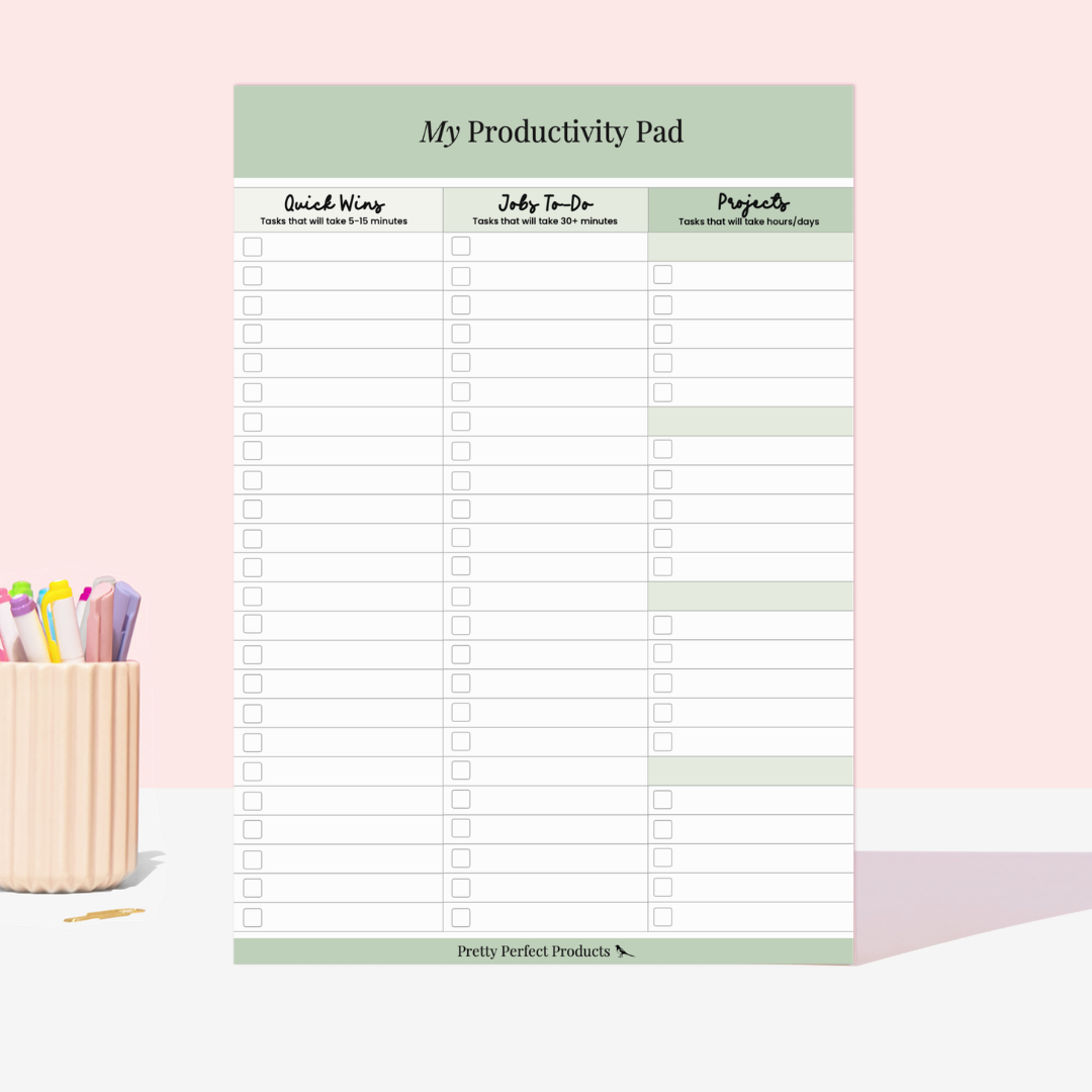 MY PRODUCTIVITY PAD - A4 - DISPATCH AFTER 29TH OCTOBER
