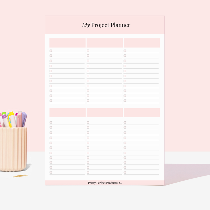 MY PROJECT PLANNER PAD - A4 - DISPATCH AFTER 29TH OCTOBER