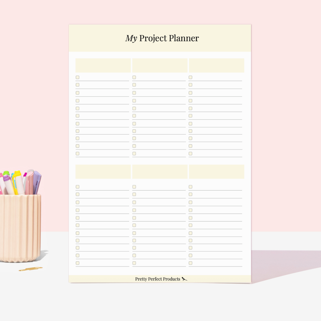 MY PROJECT PLANNER PAD - A4 - DISPATCH AFTER 29TH OCTOBER