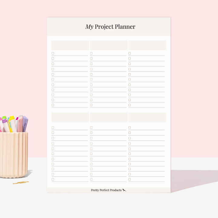 MY PROJECT PLANNER PAD - A4 - DISPATCH AFTER 29TH OCTOBER