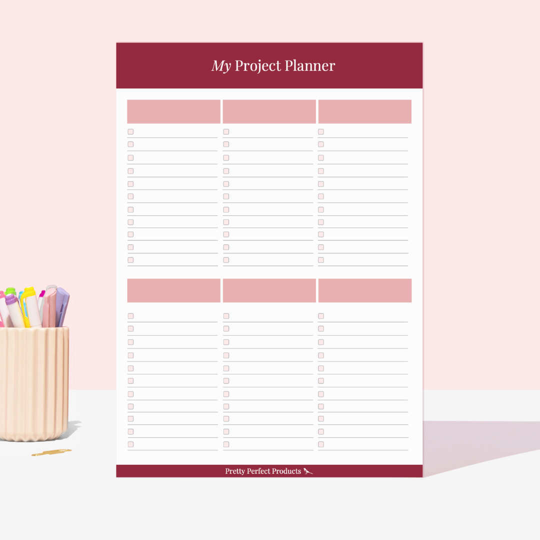 MY PROJECT PLANNER PAD - A4 - DISPATCH AFTER 29TH OCTOBER