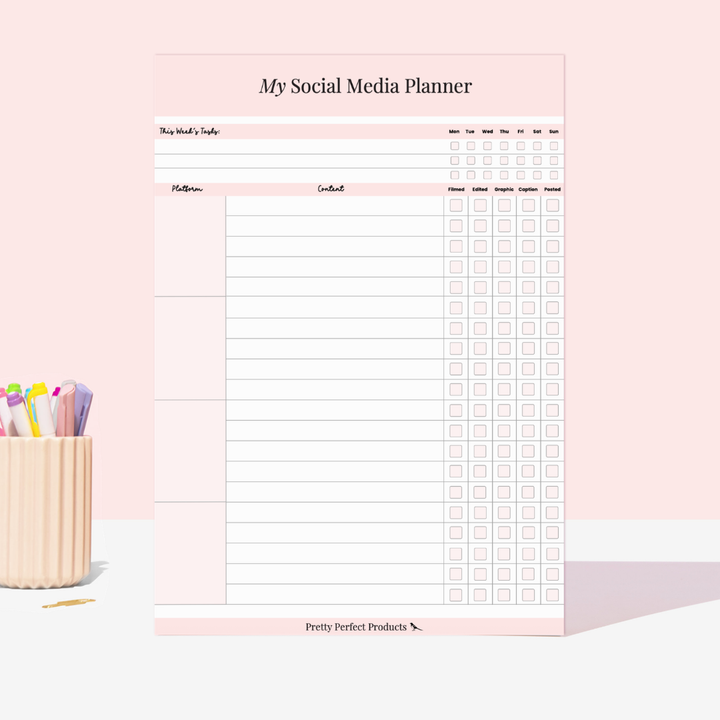 MY SOCIAL MEDIA PLANNER - A4 - DISPATCH AFTER 29TH OCTOBER