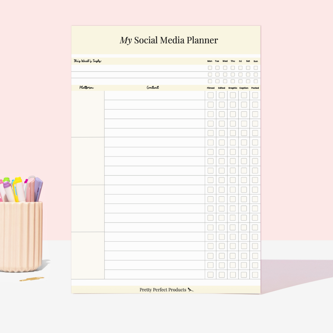 MY SOCIAL MEDIA PLANNER - A4 - DISPATCH AFTER 29TH OCTOBER