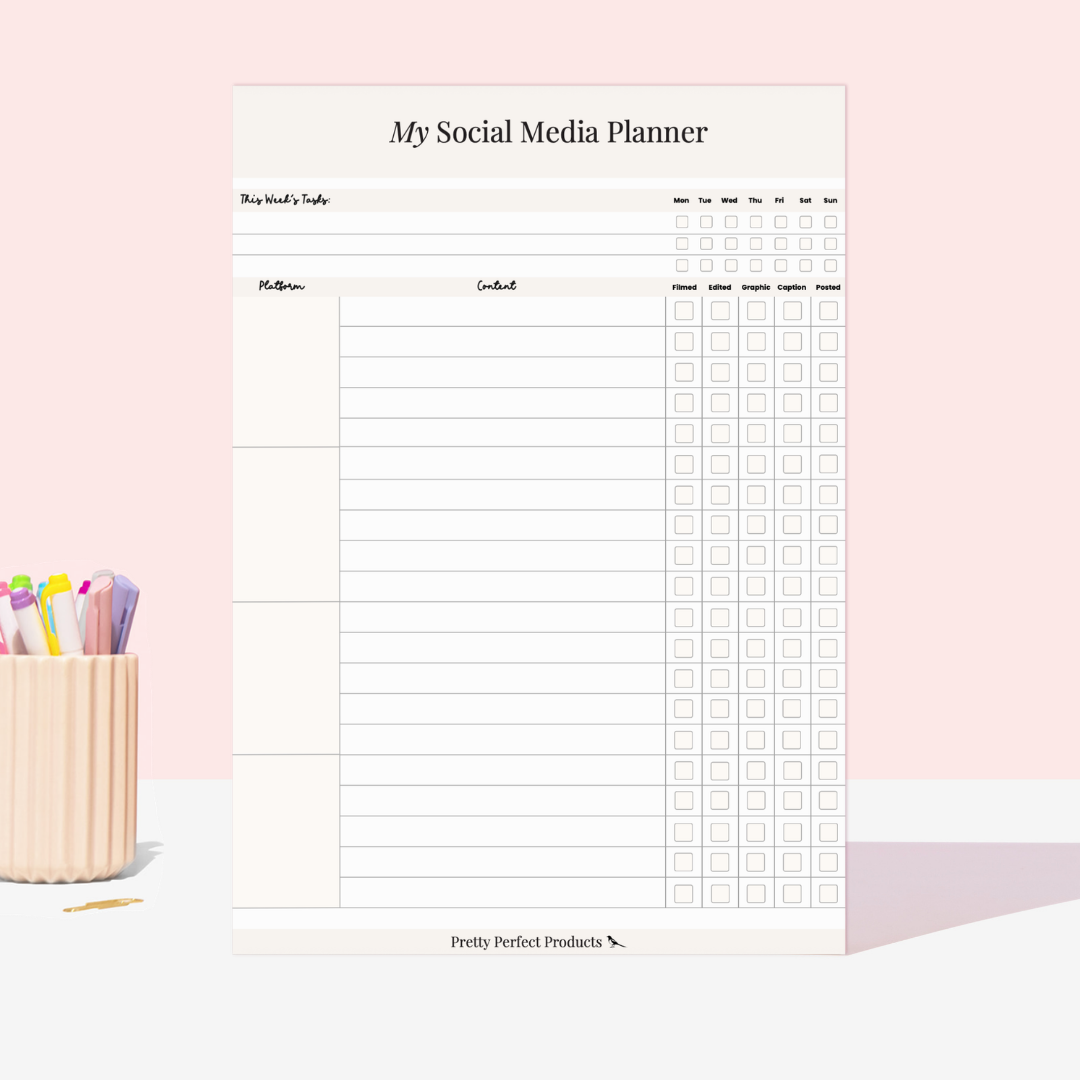 MY SOCIAL MEDIA PLANNER - A4 - DISPATCH AFTER 29TH OCTOBER