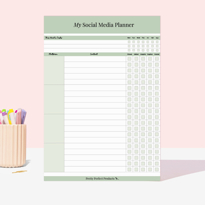 MY SOCIAL MEDIA PLANNER - A4 - DISPATCH AFTER 29TH OCTOBER