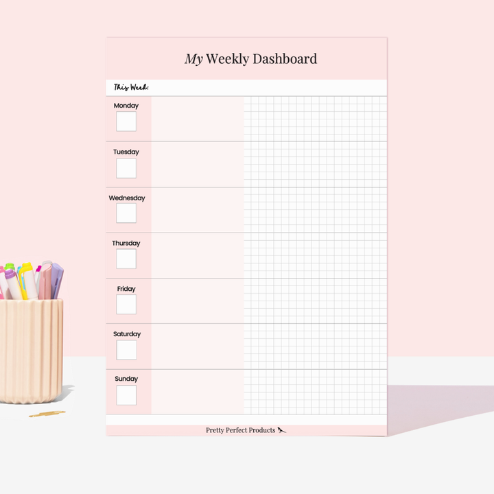 MY WEEKLY DASHBOARD PAD - A4 - DISPATCH AFTER 29TH OCTOBER