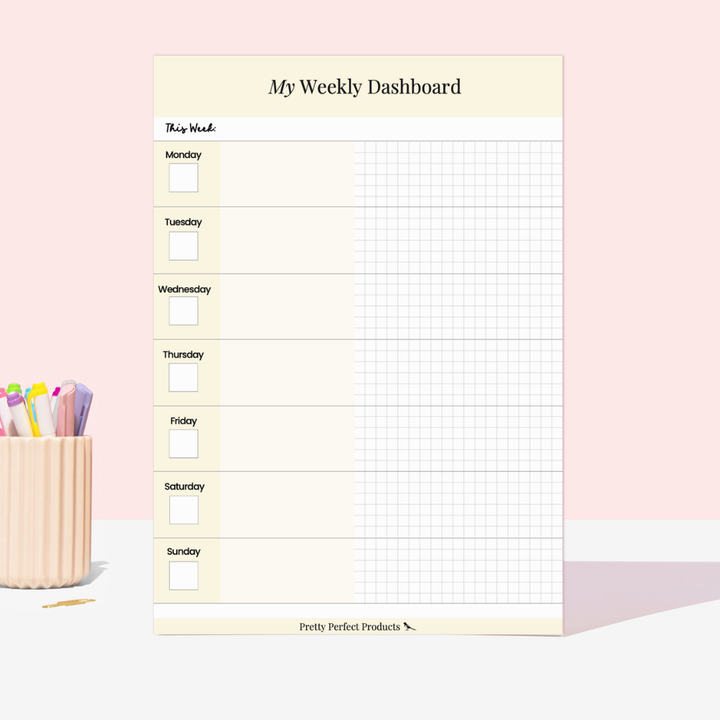 MY WEEKLY DASHBOARD PAD - A4 - DISPATCH AFTER 29TH OCTOBER