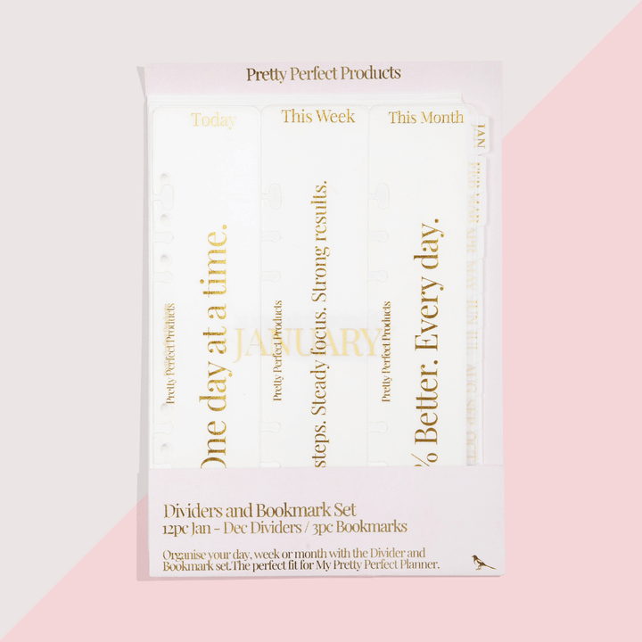 DIVIDERS AND BOOKMARK SET (JAN TO DEC) - PRE-ORDER - DUE TO SHIP LATE NOVEMBER