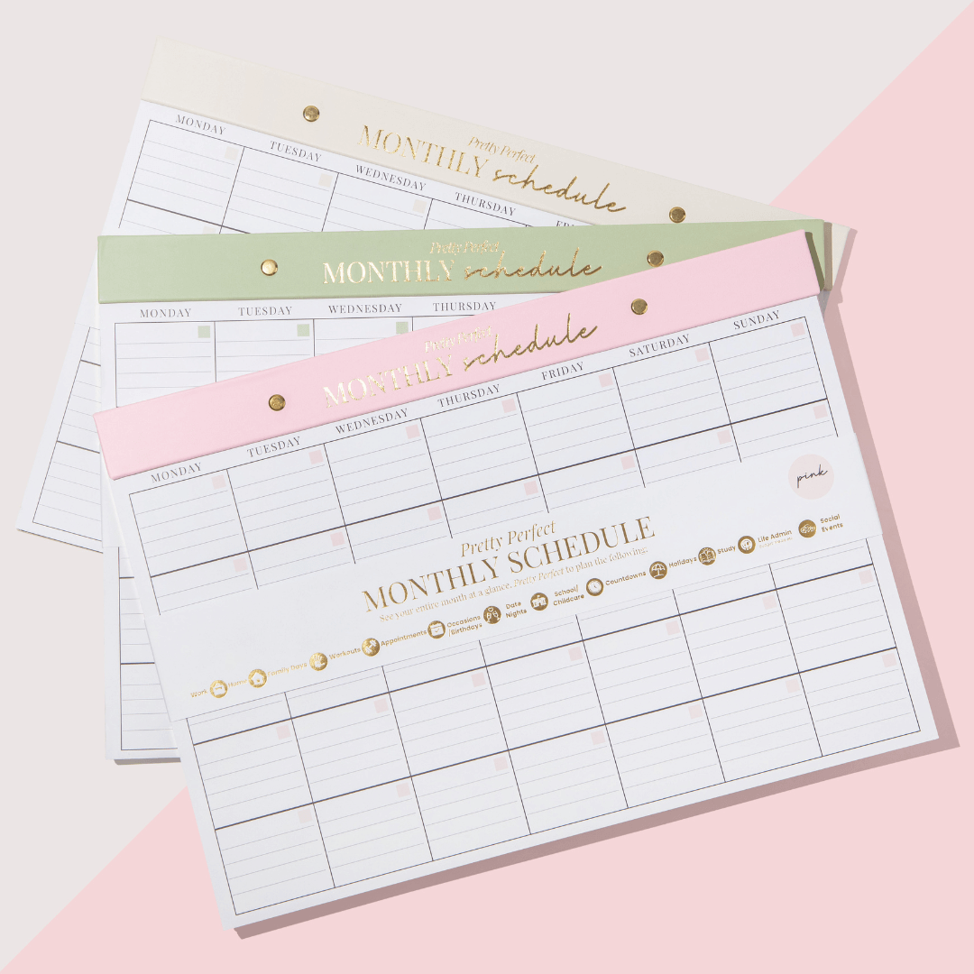 MONTHLY SCHEDULE PAD - A3