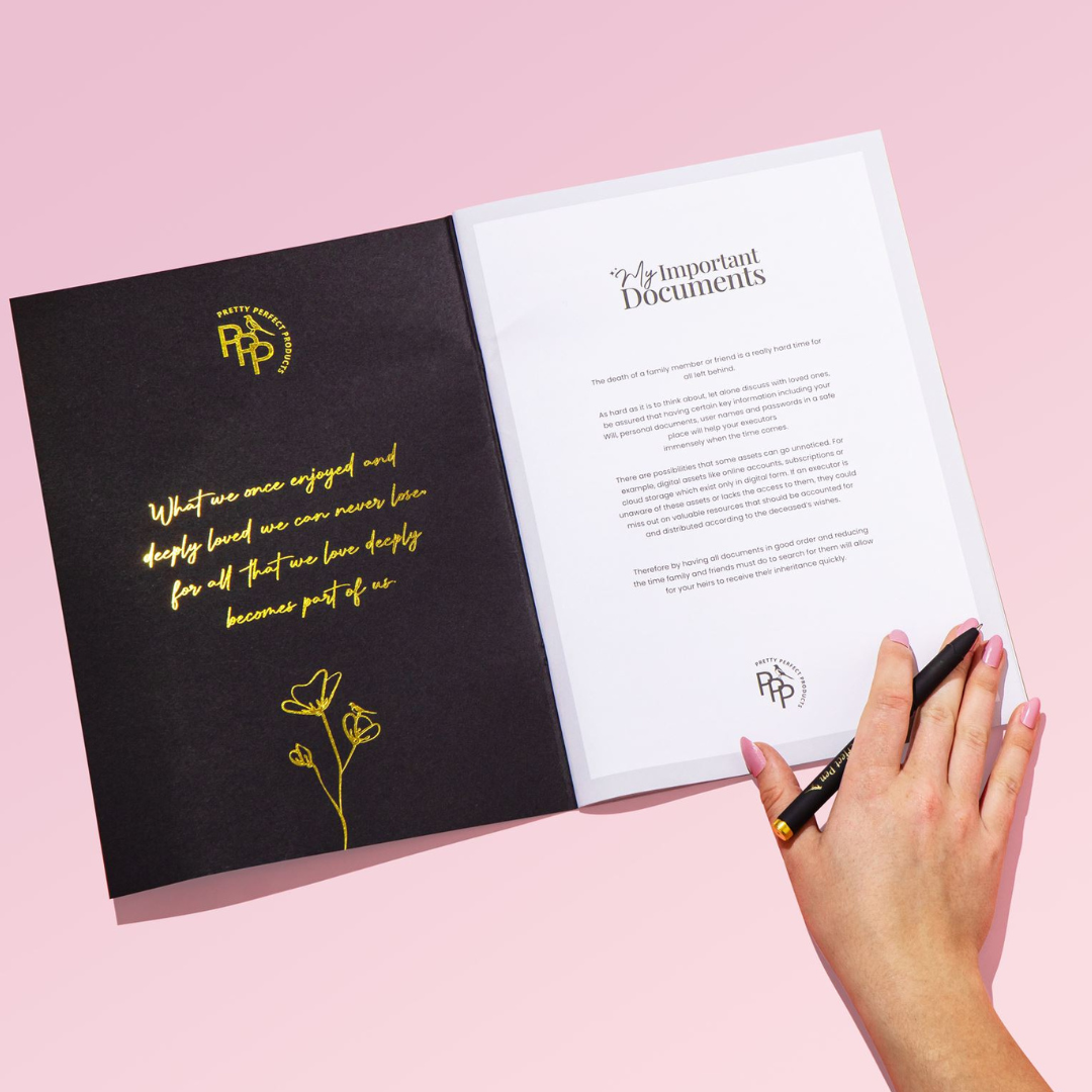 MY IMPORTANT DOCUMENTS - PRE-ORDER - DUE TO BE DISPATCHED FROM 31ST MAY