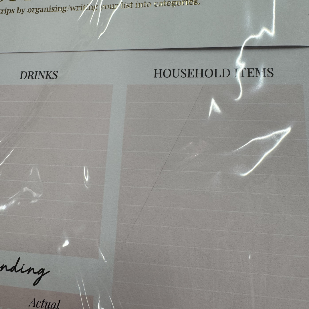 SECONDS SALE - SHOPPING LIST PAD A4