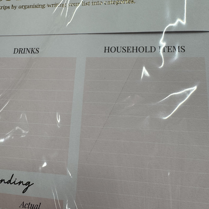 SECONDS SALE - SHOPPING LIST PAD A4