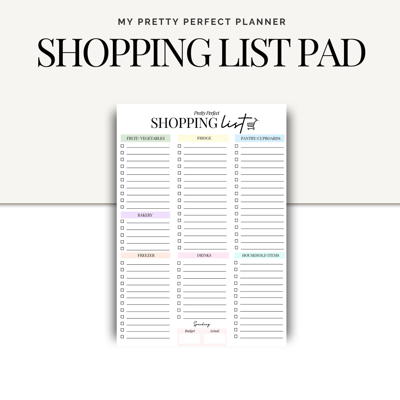 SHOPPING LIST PAD (A5)