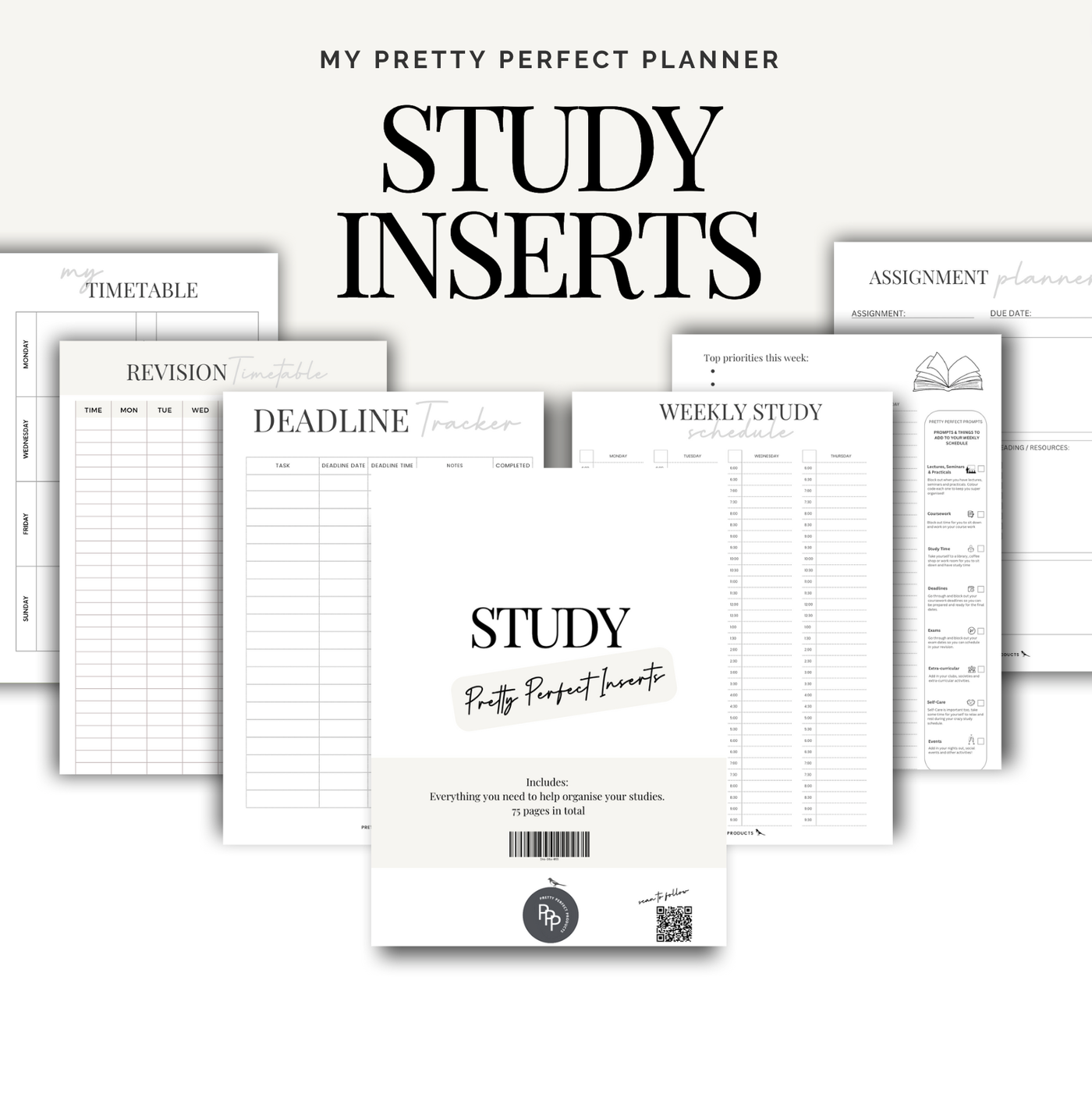 STUDY INSERTS