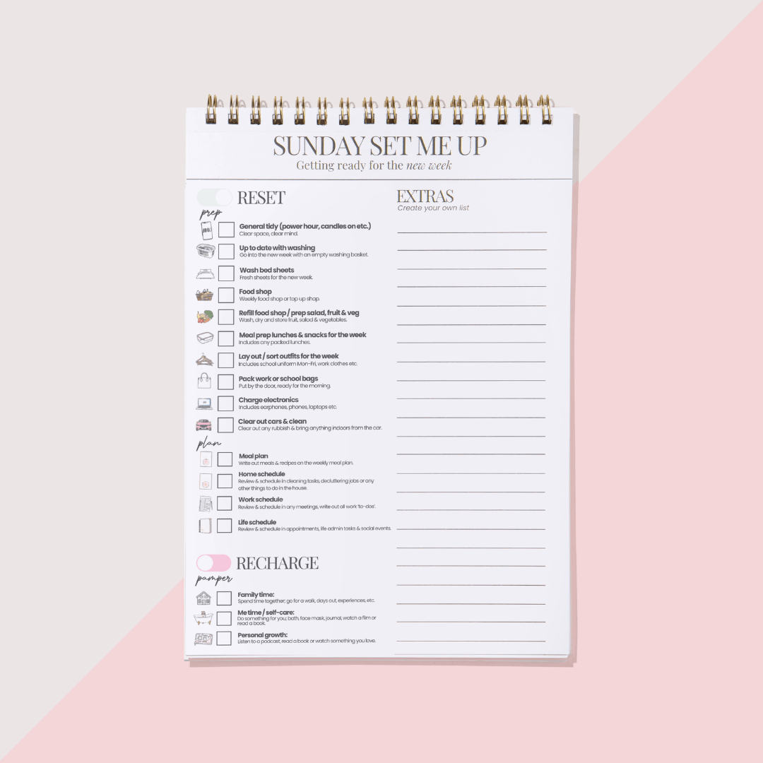 SUNDAY SET ME UP PAD - A5