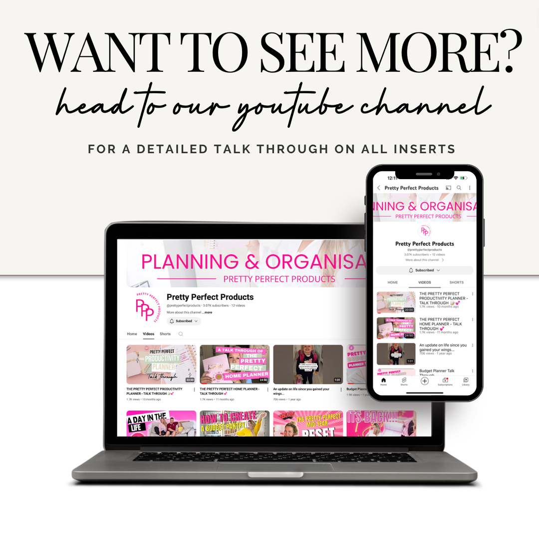 WEEKLY PLANNING INSERTS