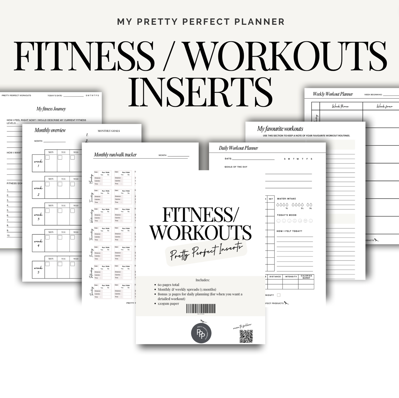 FITNESS / WORKOUTS INSERTS