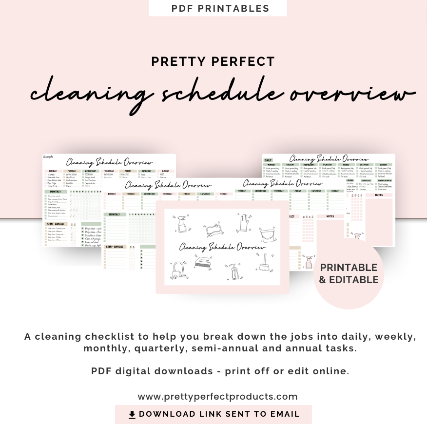 CLEANING SCHEDULE OVERVIEW (Digital)